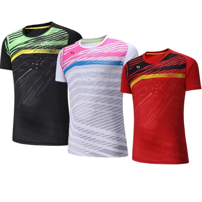

Badminton Wear Short-sleeved Men And Women Quick-drying Sportswear Competition Sportswear Breathable Sweat-absorbent Uniforms