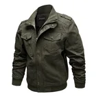 Мужская куртка в стиле милитари размера плюс M-6XL, хлопок, Осень-зима 2019, армейские куртки на молнии, Мужская брендовая одежда, мужские куртки-бомберы