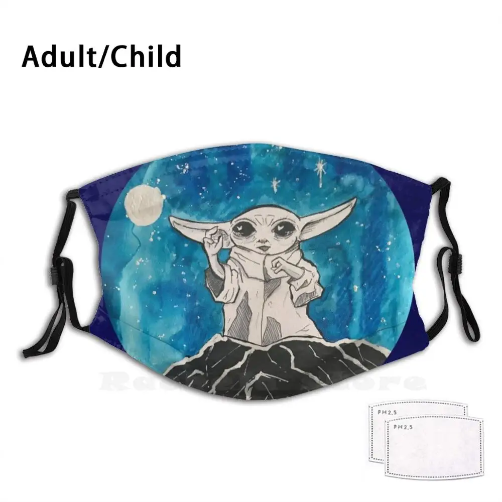 

Smol стилизованная звезда ребенок, Космический ребенок, альпинизм печать моющийся фильтр против пыли рот маска звезда ребенок космический ре...