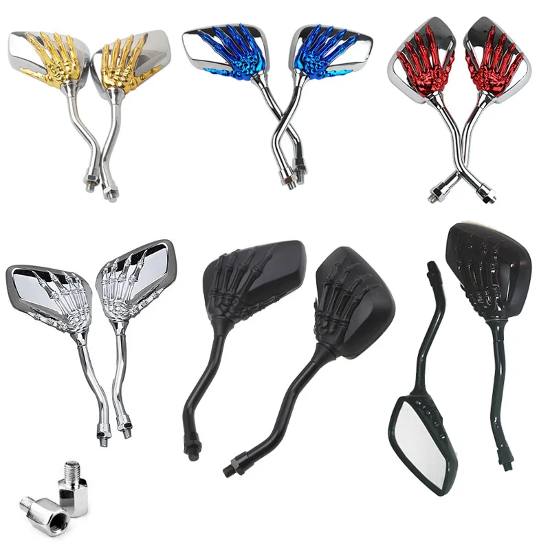 Боковые зеркала для мотоцикла универсальные заднего вида пластиковый каркас с