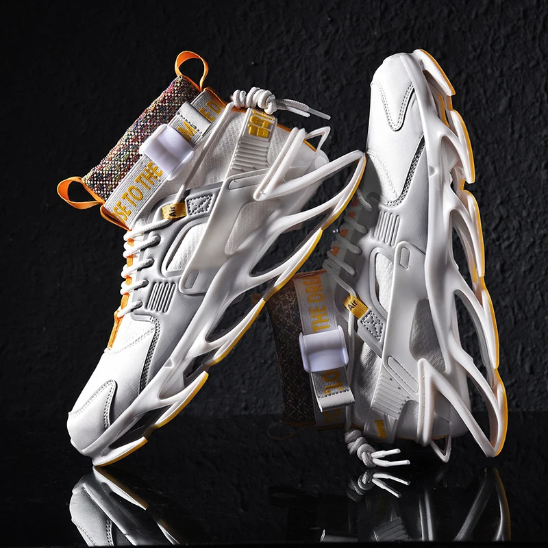 

High Quality Blade Sole Men's Shoes Wear Resistant High Top Men's Running Shoes Casual Tenis Masculino Men's Sports Shoes