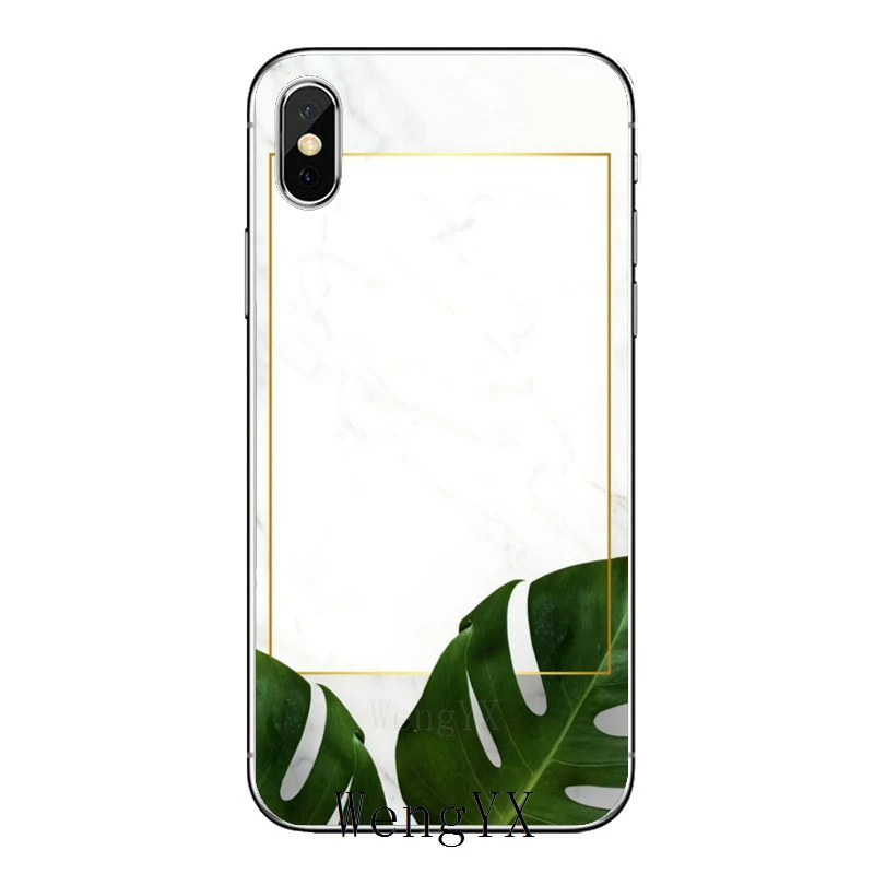 Мягкий силиконовый чехол для телефона с зелеными листьями монстера iPhone 11 Pro XS Max XR