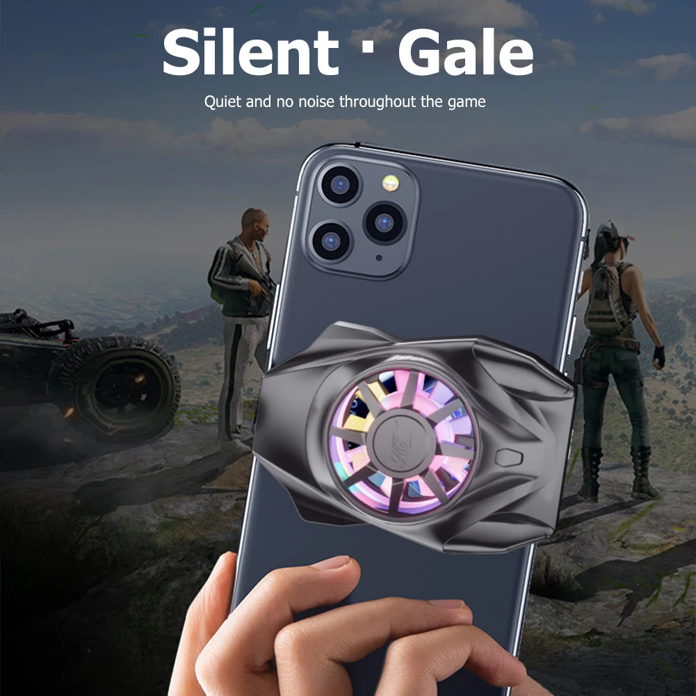 Universal Mobile Phone Radiator Rechargeable Cooling Fan Mute Smartphone Gaming Cooler Heat Sink Controller | Мобильные телефоны и