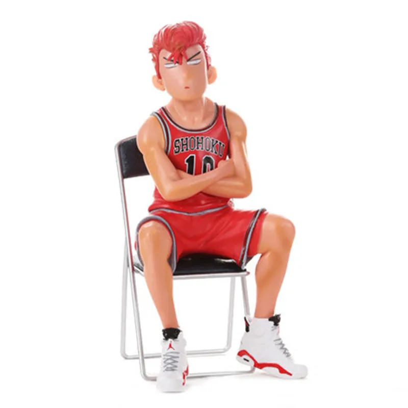 

Slam Dunk Sit In A Chair Anime Figure Action & Toy Figures Pvc Kaede Rukawa Hanamichi Sakuragi Periphery Figure Ornaments Models