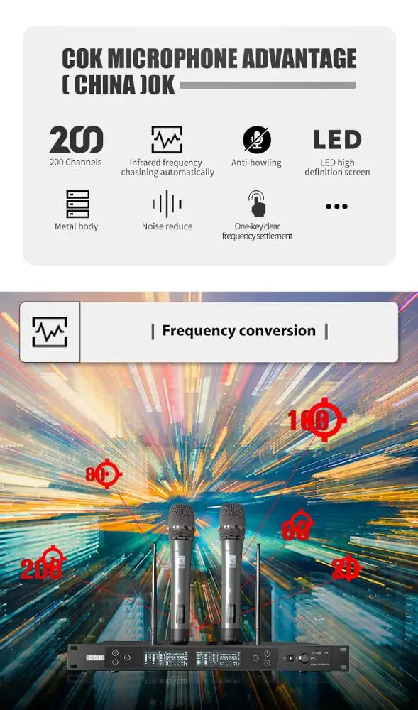 구매 최고의 UHF 무선 핸드 헬드 다이나믹 마이크 KTV 가라오케 교실 회의용