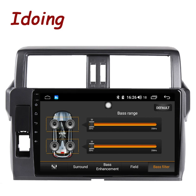 Idoing 10," Автомобильный радио мультимедиа no 2 din android видео плеер навигация gps для Toyota LAND CRUISER PRADO 150 2013- 4G+ 64G