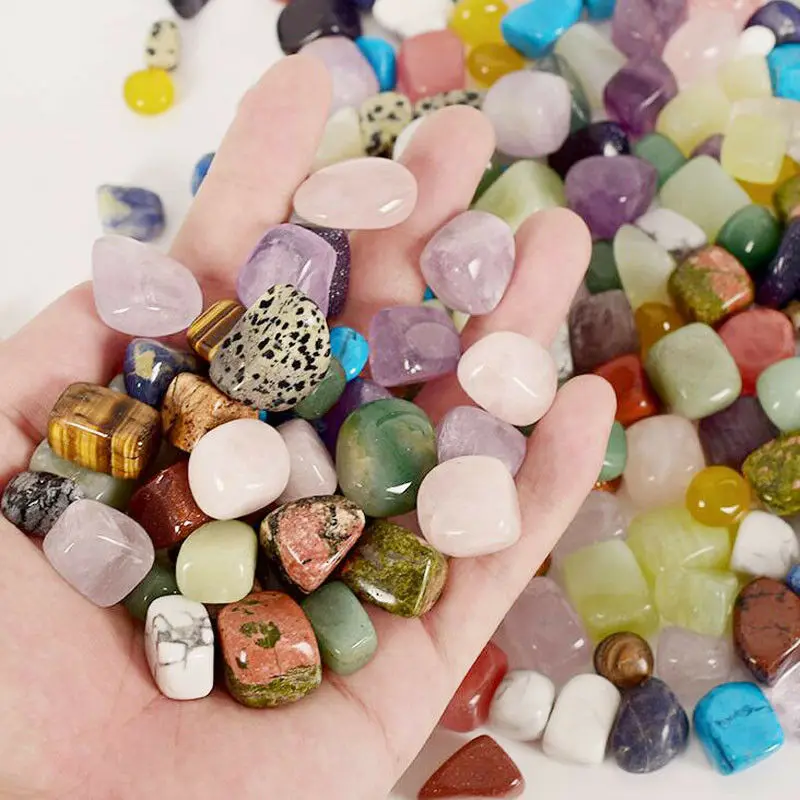 50 г натуральные пальмовые камни сверкающие с кристаллами из кварца Исцеляющие