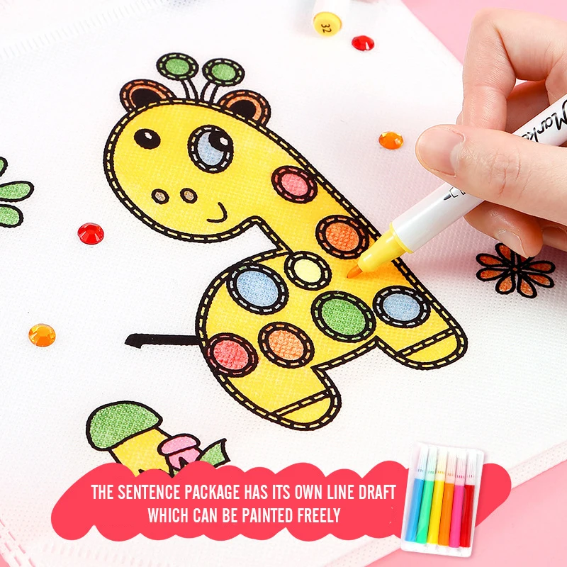 Сумка сделай сам из нетканого материала для защиты окружающей среды с граффити |