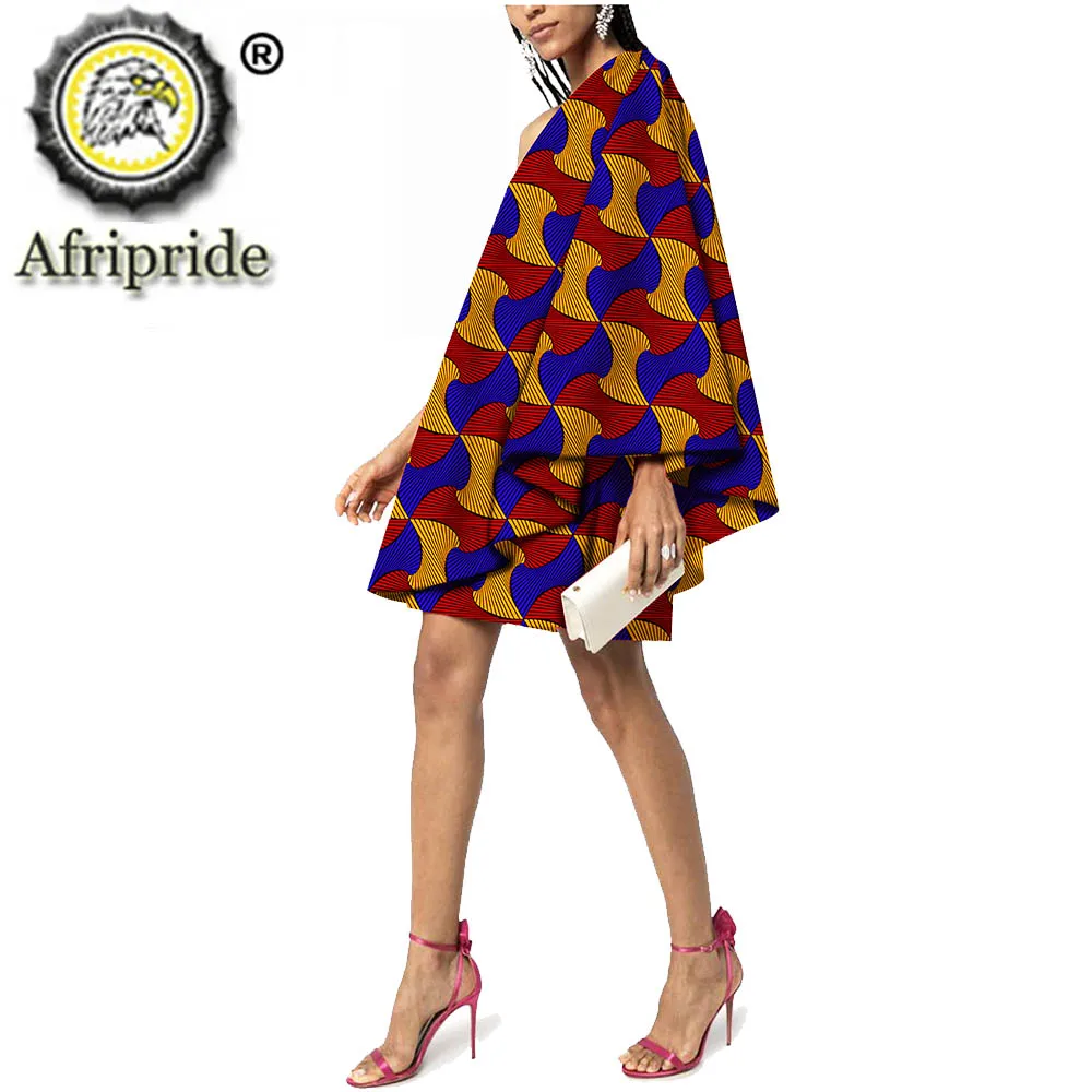 

African Fashion Women`s Casual Dress Dashiki Ankara Print Sexy Summer Plus Size Floral Wear Dress Party Loose Cotton S2025015