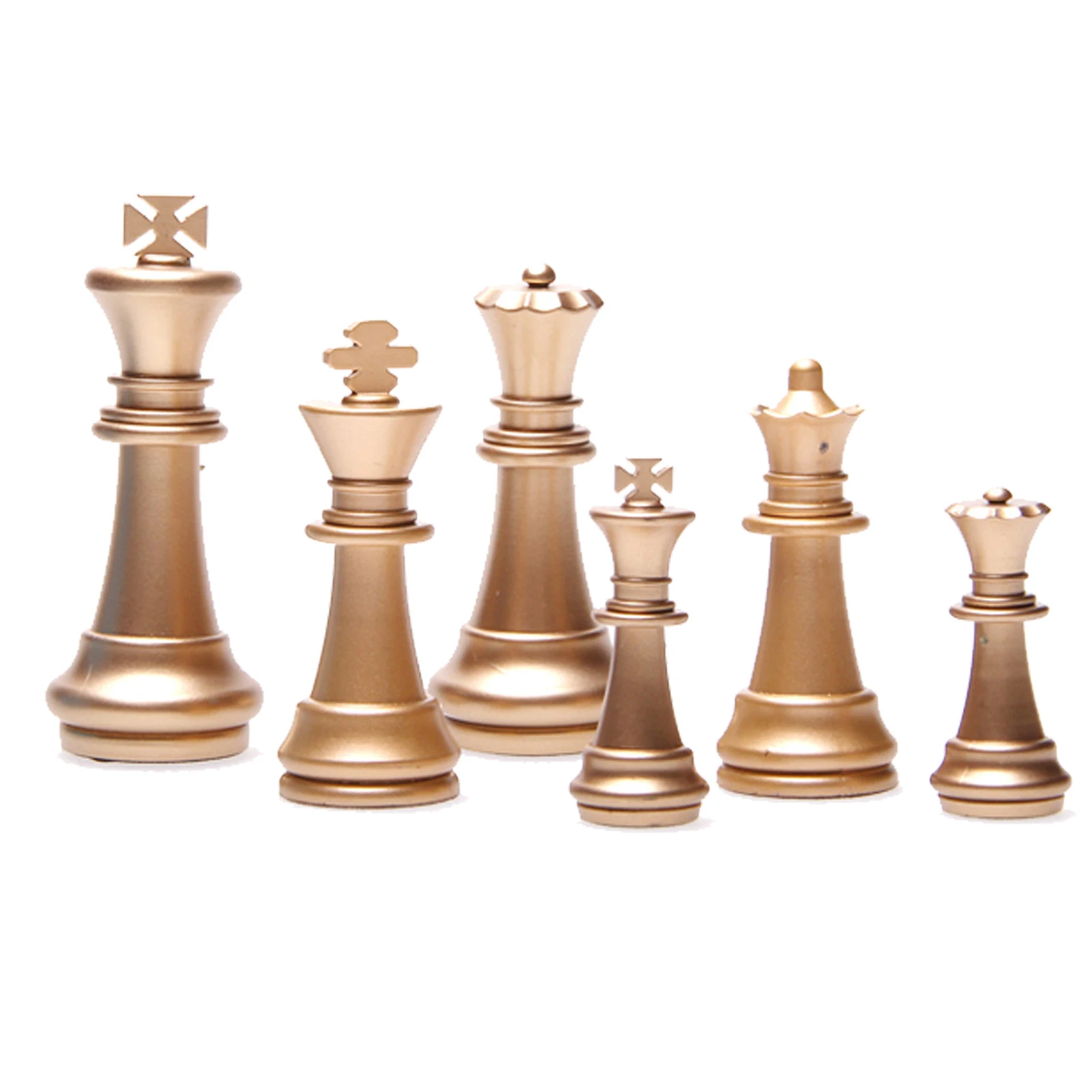 

Magnetic Chess Set Folding Plastic Chessboard Travel Lightweight Board Educational Toys Parlor Game Gold Silver Chess Piece