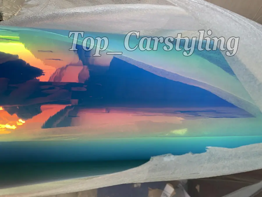 Синий хамелеон Нео хром виниловая автомобильная пленка S-пленка полное покрытие