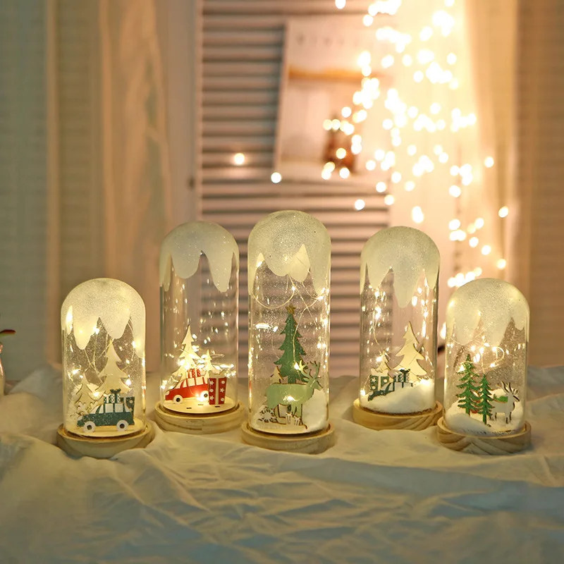 

Glass crafts Christmas gift ornaments Creative hanging frost Christmas tree glass cover