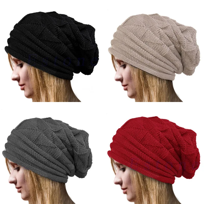 Новые женские зимние шапки, уличные теплые вязаные шапки, складывающиеся шапки, модные уличные шапки с ворсом, Модные Лыжные шапки