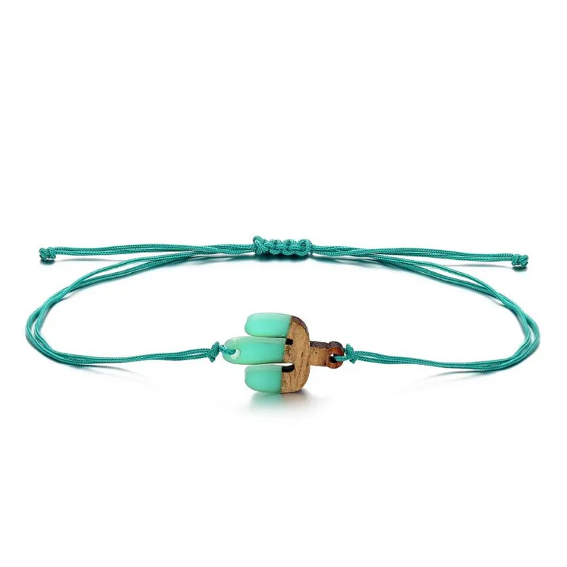 Деревянный браслет с подвеской в виде сердца для женщин и мужчин милые круглые