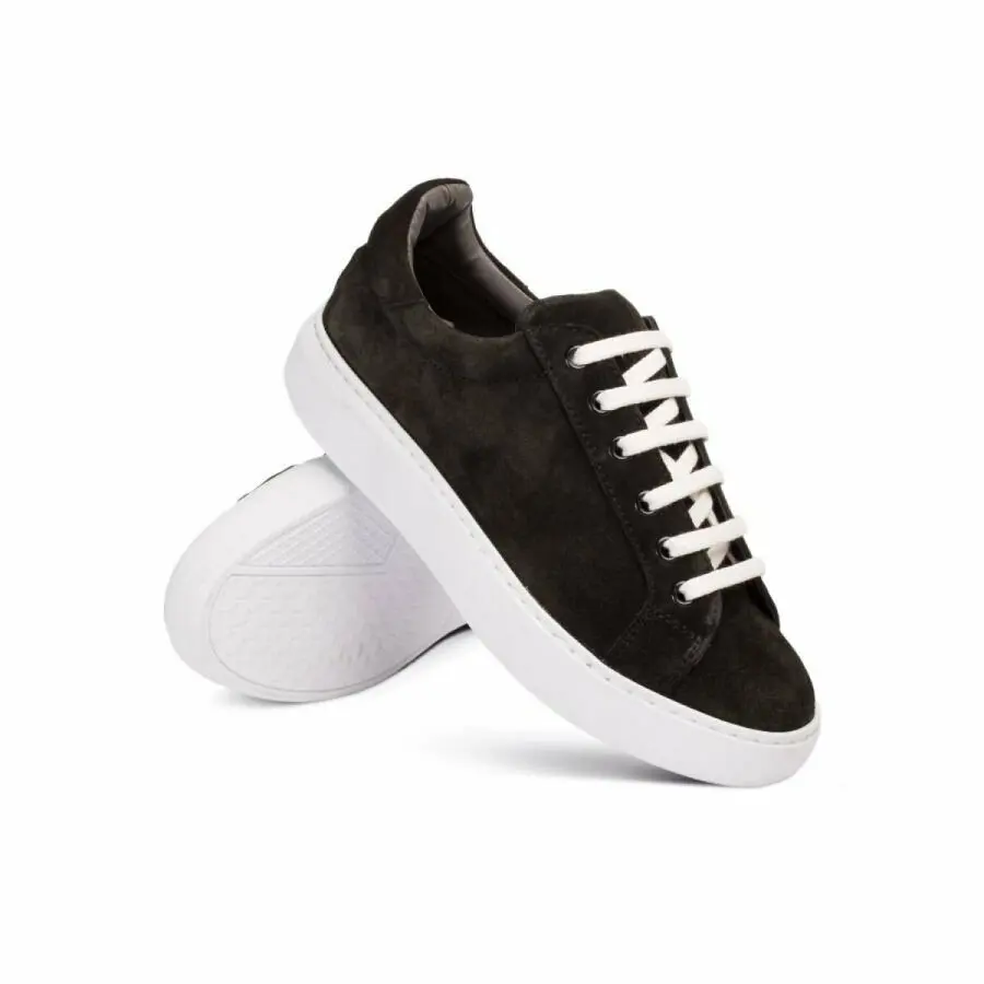 

Sneakers Women Deery, Genuine Suede Khaki Green Sneaker Women Shoes