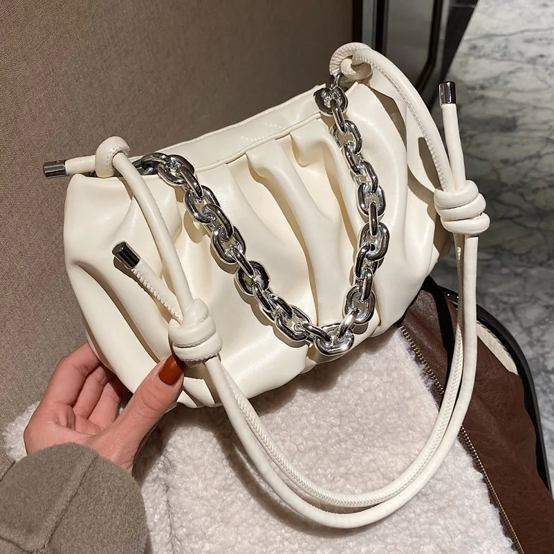 

European and American High-quality Women's Chain Shoulder Bag 2021 Trendy Fashion Net Red Crossbody Single Shoulder Armpit Bag