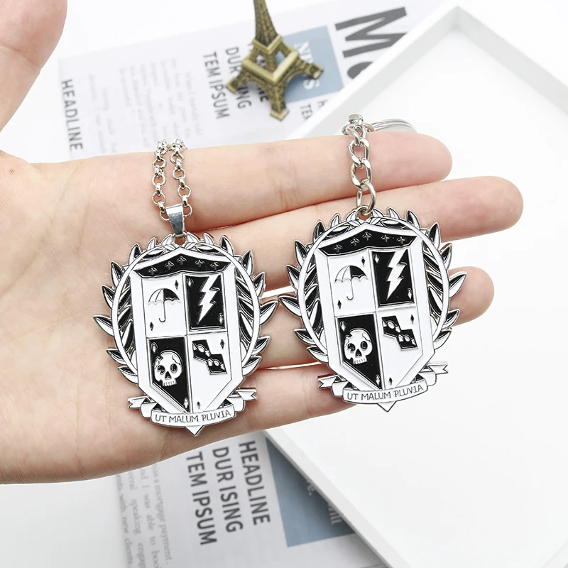 The Umbrella Academy Crest Keychain Metal Enamel Keyring Key Chains For Men Women Gifts |