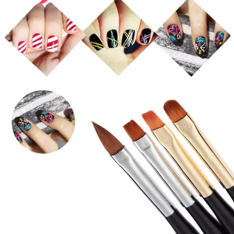 1 шт. двусторонняя Кисть для ногтей|Кисти ногтей| |