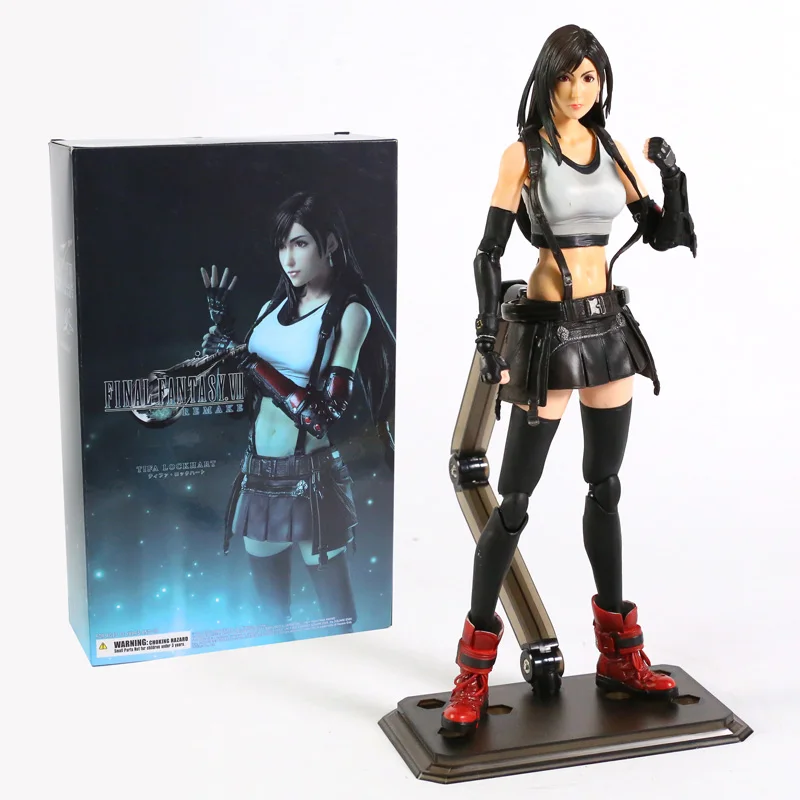 

Фигурка персонажа Кай финальная фантазия VII Tifa Lockhart, ПВХ экшн-фигурка, подвижный шарнир, собирать игрушки и подарки, 25 см