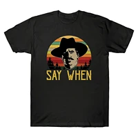 tombstone doc holliday say when funny vintage retro mens black cotton t shirt