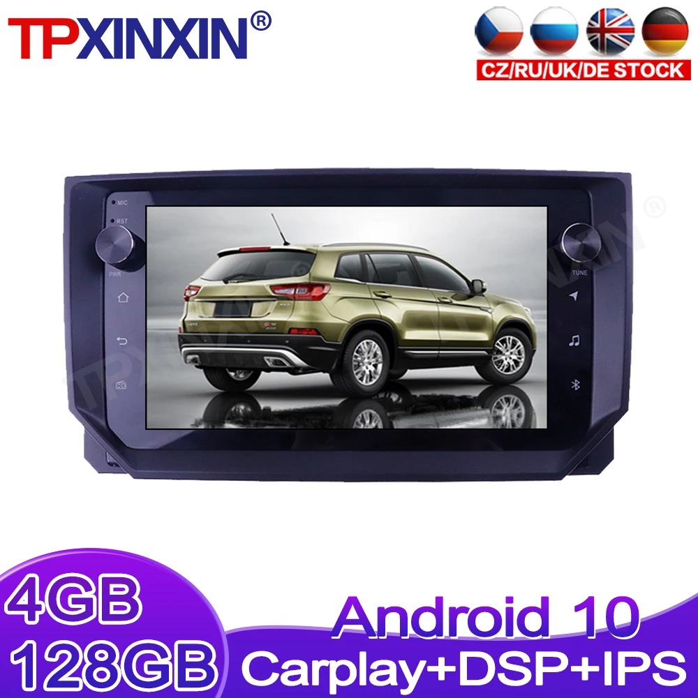 

Android 10,0 Carplay 4 Гб + 128 ГБ для Seat Ibiza 6j 2017 - 2020 радио магнитофон автомобильный мультимедийный плеер стерео головное устройство GPS Navi