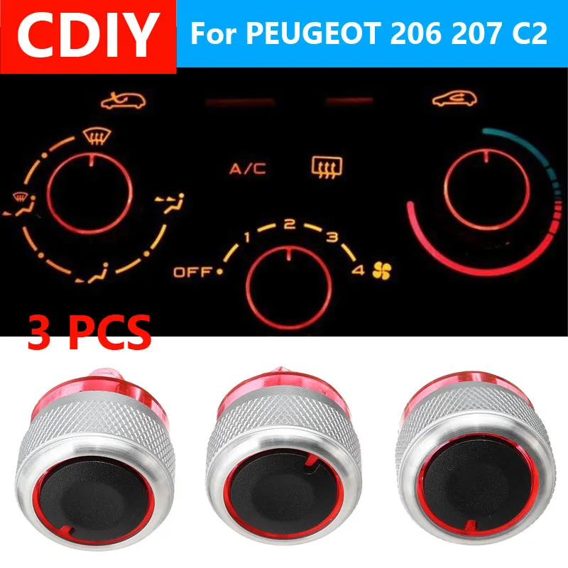Кнопка переключателя для PEUGEOT 206 207 C2 кнопка управления обогревателем