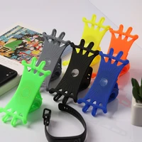 universal shockproof elastic silicone mount phone holder stand riding cycling bicycle mtb bike phone support bracket