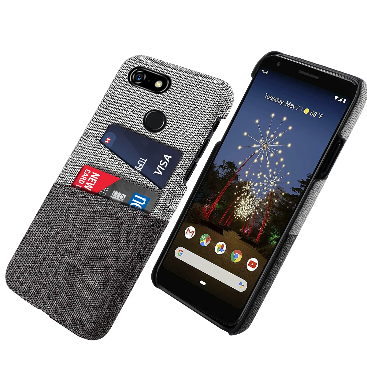 Для Google Pixel 3A чехол для телефона Тонкий Жесткий ПК ткань защитная войлочная XL слот