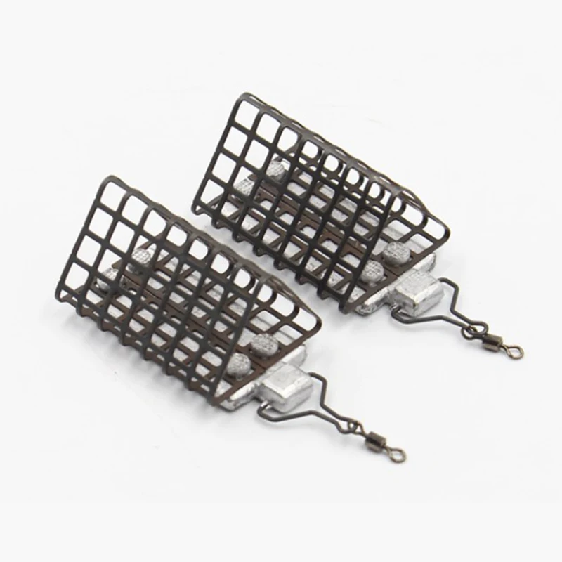 

10PCS Fishing Tackle Feeder Cage Triangle For Carp Match Barbel Metal FeedersNew