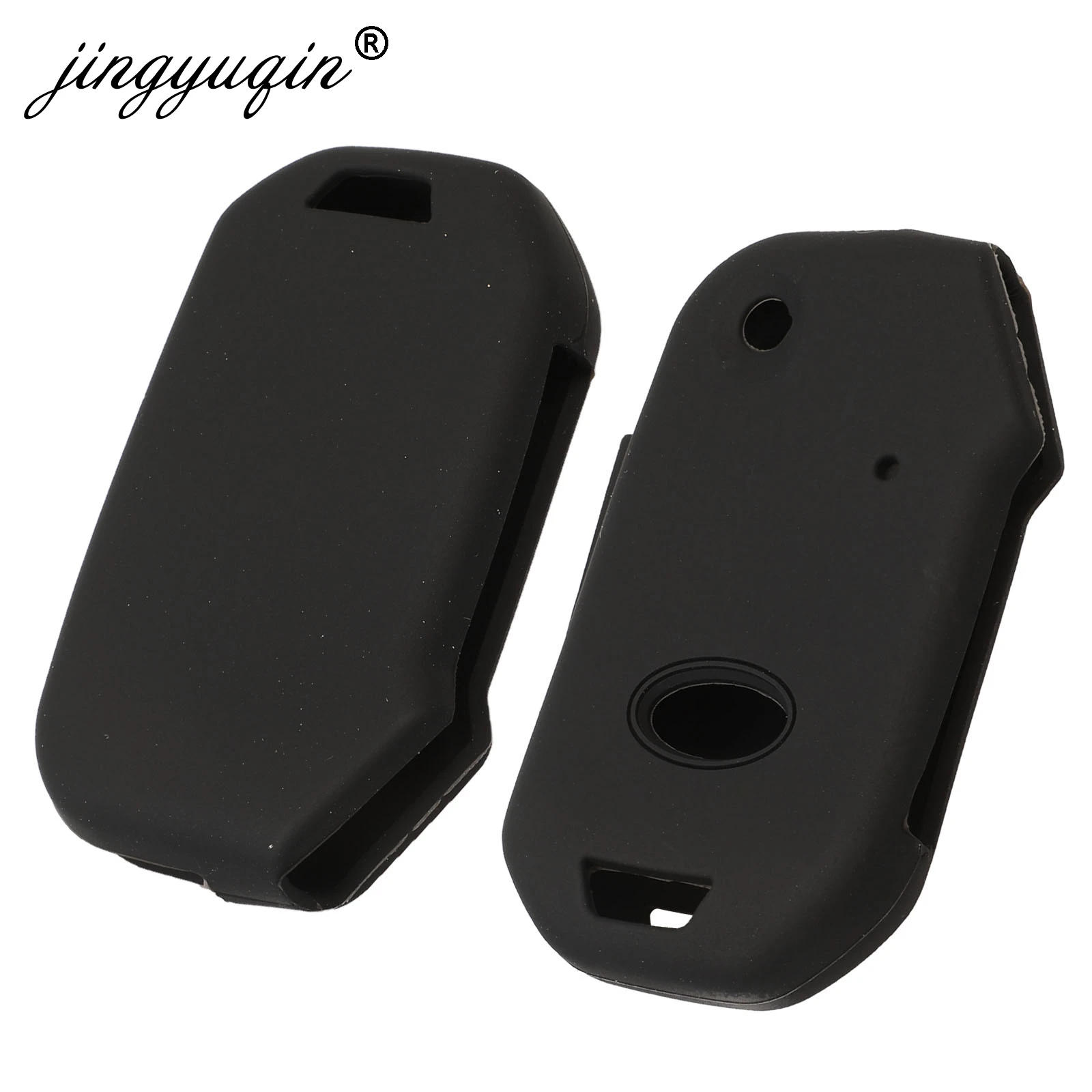 

jingyuqin Remote Flip Key Case For Kia Sportage Ceed Sorento Cerato Forte Silicone Fob Cover Skin Rubber Holder 2017 2018 2019