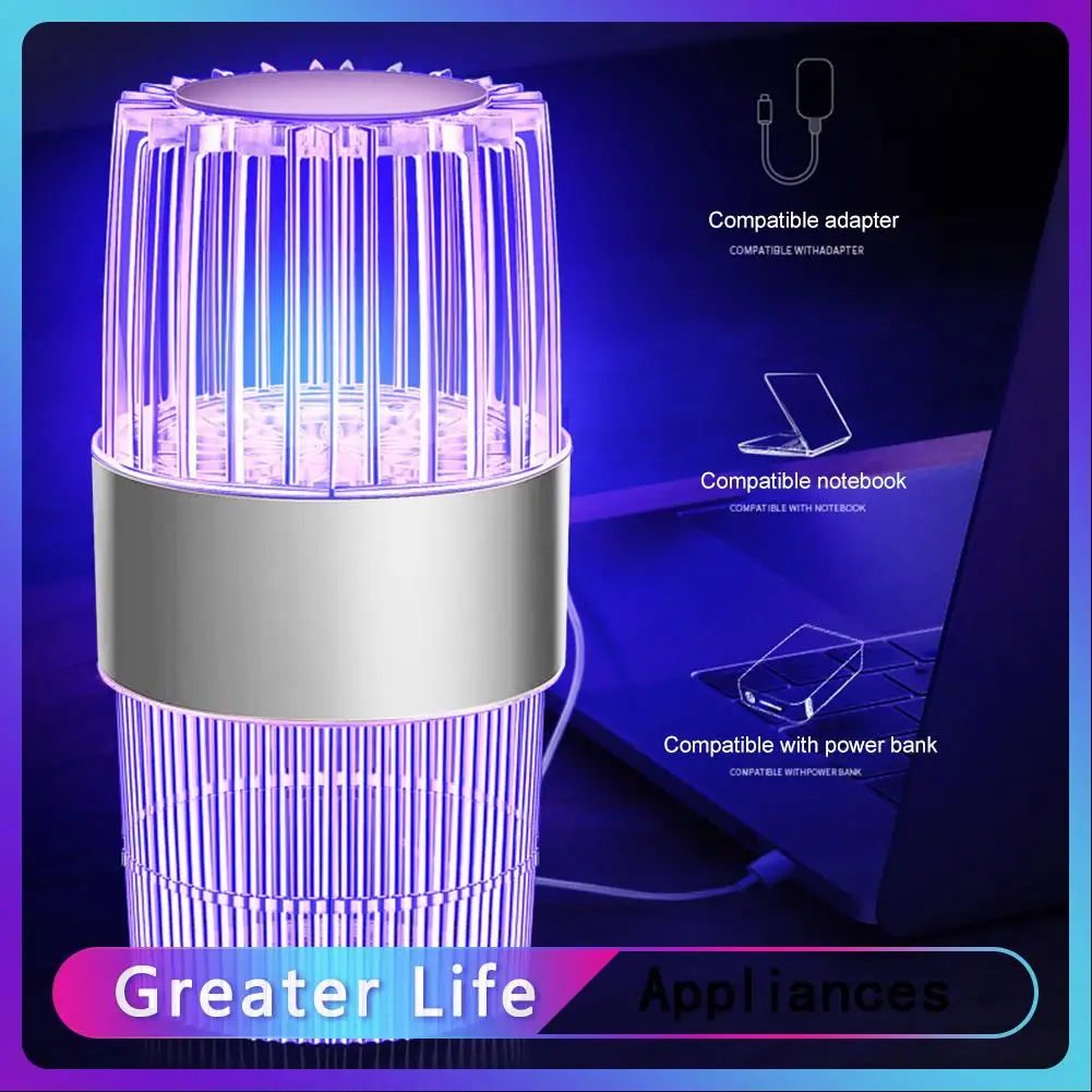 

Household Mosquito Killer Lamp Mute Electric Fly Bug Insect Trap LED Light