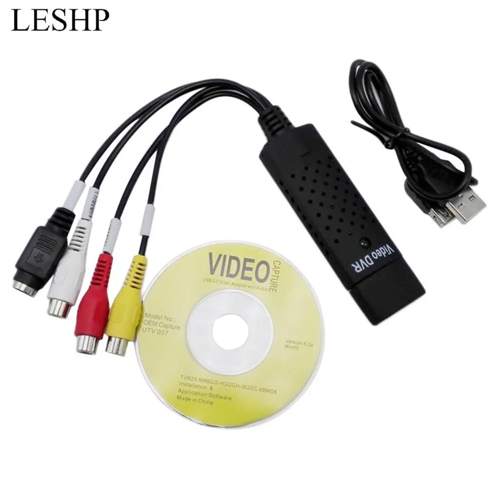 USB 2 0 Карта видеозахвата 4 канала видео ТВ DVD VHS адаптер захвата карты цифровой
