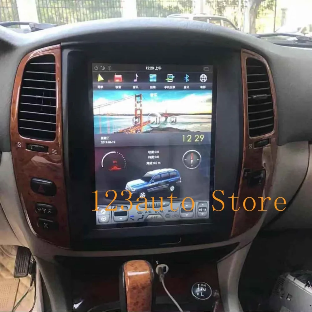 12 1 ''PX6 CARPLAY Tesla Style Android 9 0 автомобильный DVD GPS навигатор плеер для TOYOTA LAND CRUISER LC100