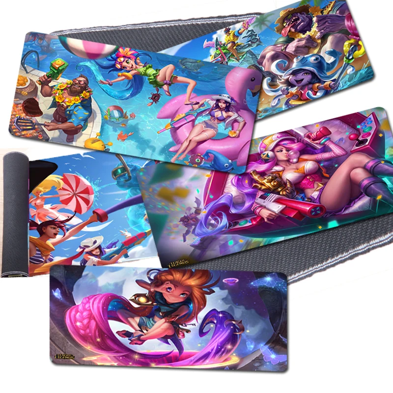 

Gaming LOL League of Legends Computer Mousepad Locking Edge Laptop Game Keyboard Speed Desk Mouse Pad Mat Gaming Mouse Pad Mat