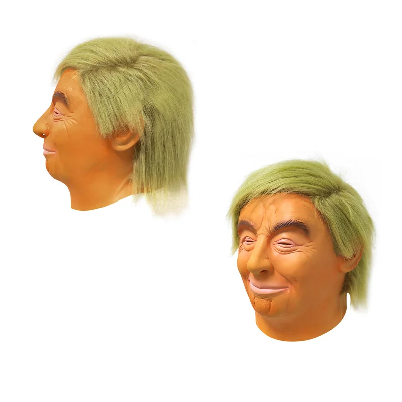 Halloween Donald Trump Mask Deluxe President Latex Full Head Hair Party Game Props Gag Toys Headgear Fun Gift | Игрушки и хобби