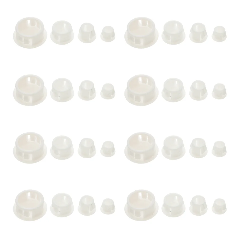 

27 Pcs 1 Bag Durable Screw Covers Practical Screw Decoration Covers (White)