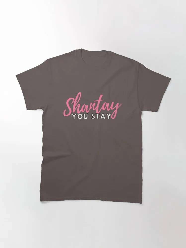 

Женская Классическая футболка Shantay you stay