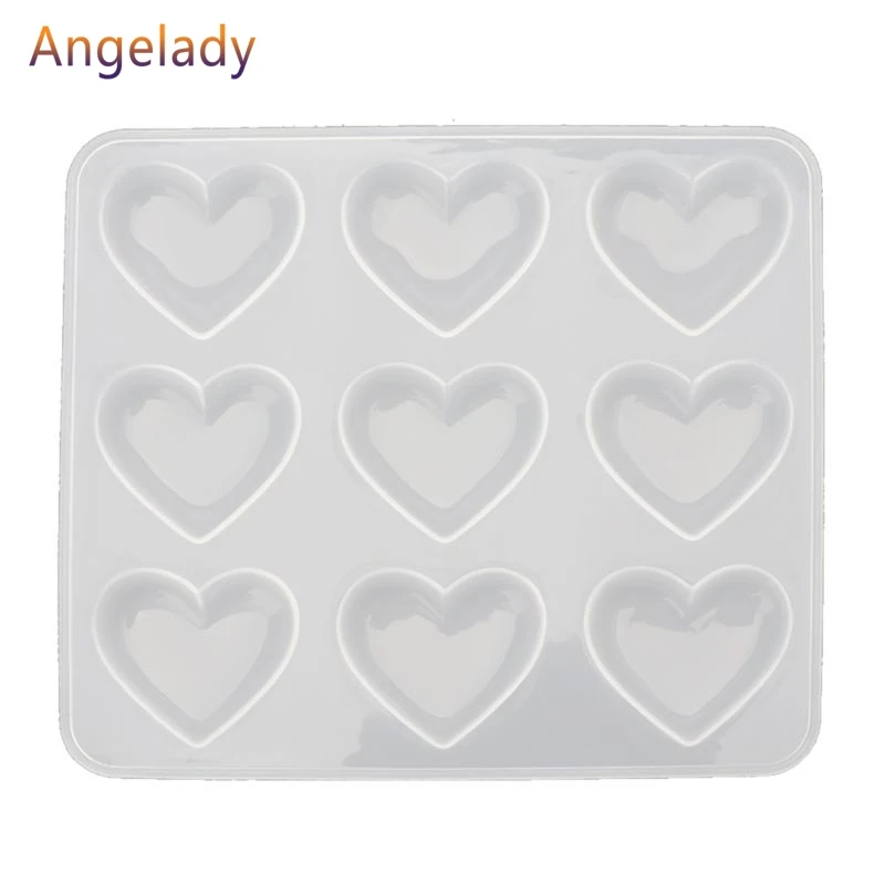 9 чашек сердце шоколадная силиконовая для десерта форма выпечки кекса Смола
