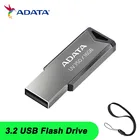 USB-флеш-накопитель ADATA 3264128 ГБ, Металлический Высокоскоростной U-диск с шифрованием UV350, USB 3,2, 128 ГБ