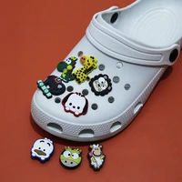 single sell cute bleating garden shoes charm shoes flower buckle giraffe shoes buckle accessories backpack buckle