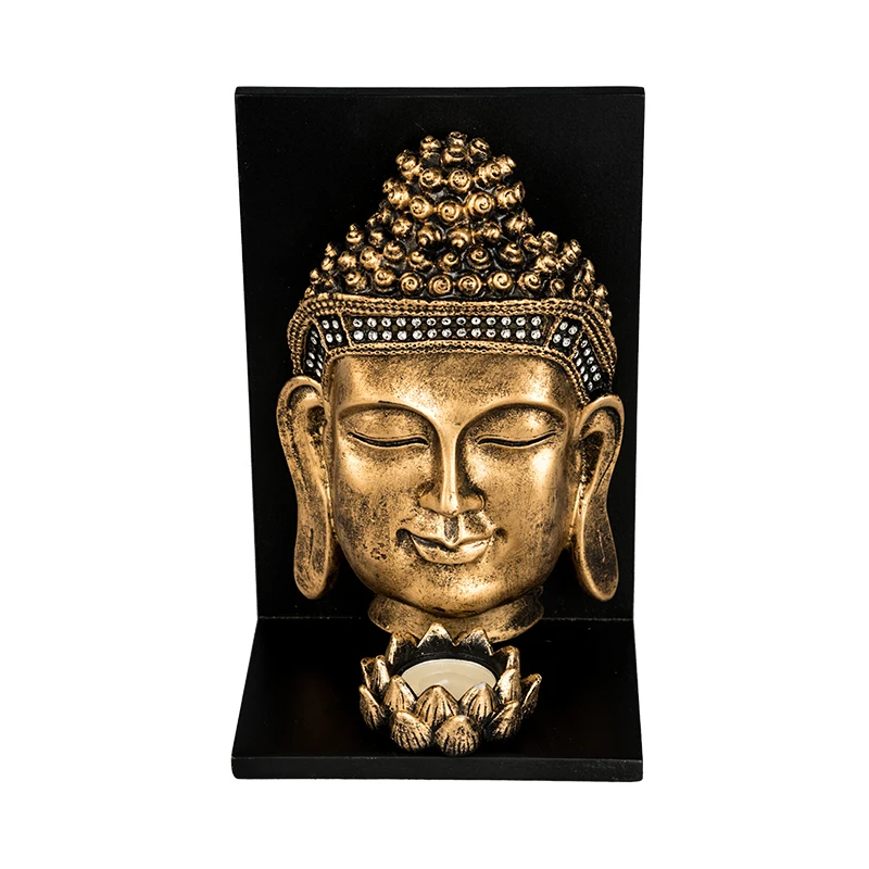 Юго-Восточная Азия Смола Будда подсвечник спа красота Клубная комната дзен