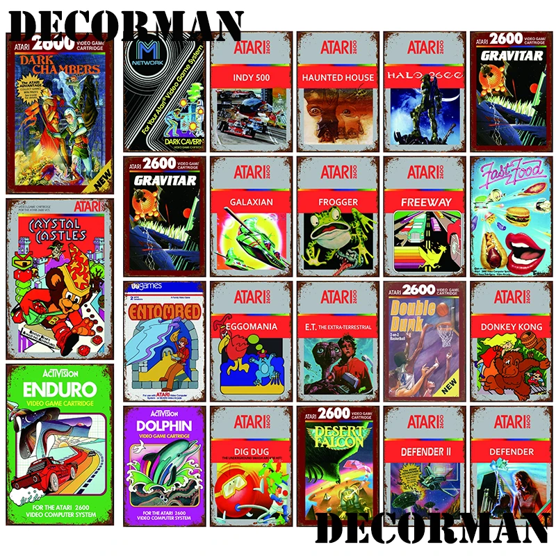 [DecorMan] видео игры Япония жестяная вывеска на заказ в виде животного Детская чехол