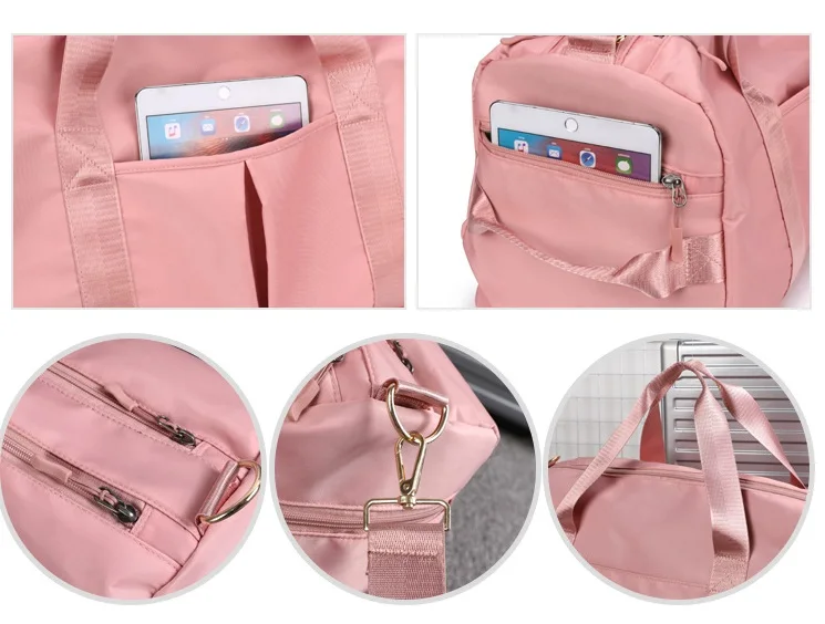 Large Capacity Waterproof Oxford Travel Bag Unisex Zipper Fitness Gym Storage Handbag Shoulder Messenger Bag Duffle Luggage