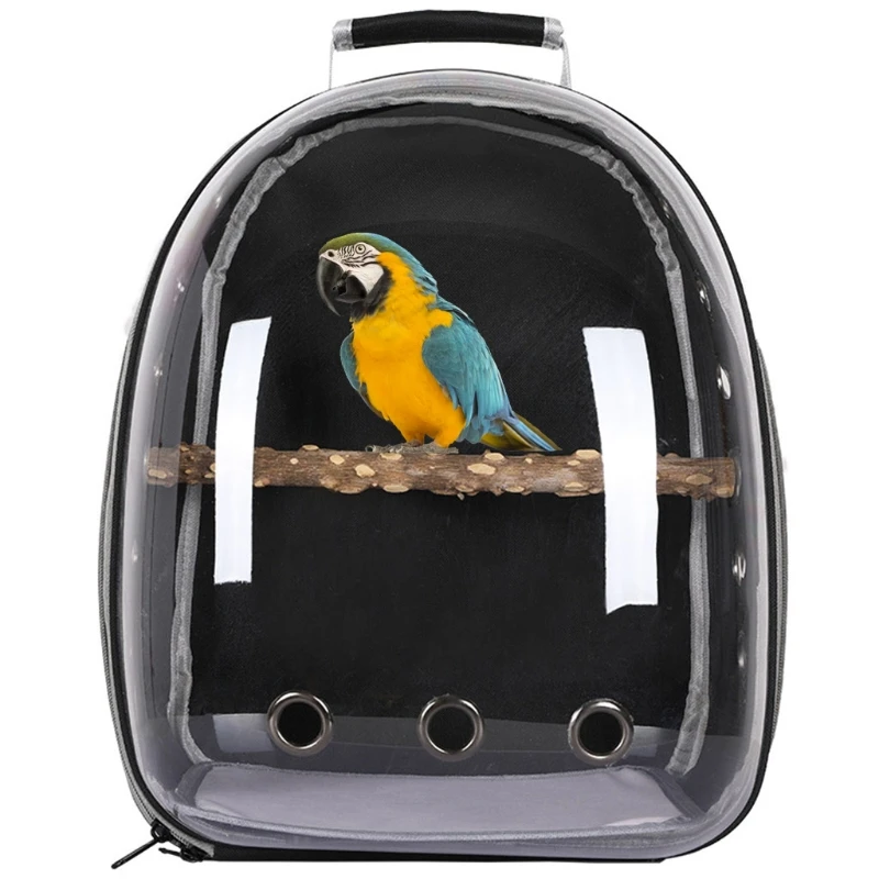 

Bird Carrier Backpack, Bubble Bird Travel Carrier Backpack with Standing Perch