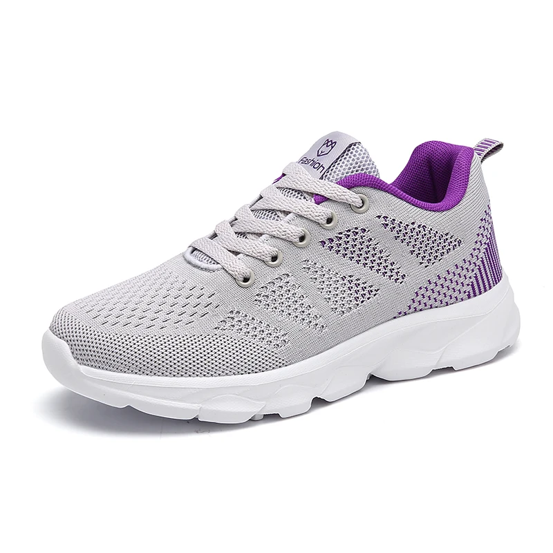 

LightWeight Woven Knit Women Sneakers Summer Breathable Mesh Women's Casual Shoes For Women Outdoor Running Women's Sport Shoes