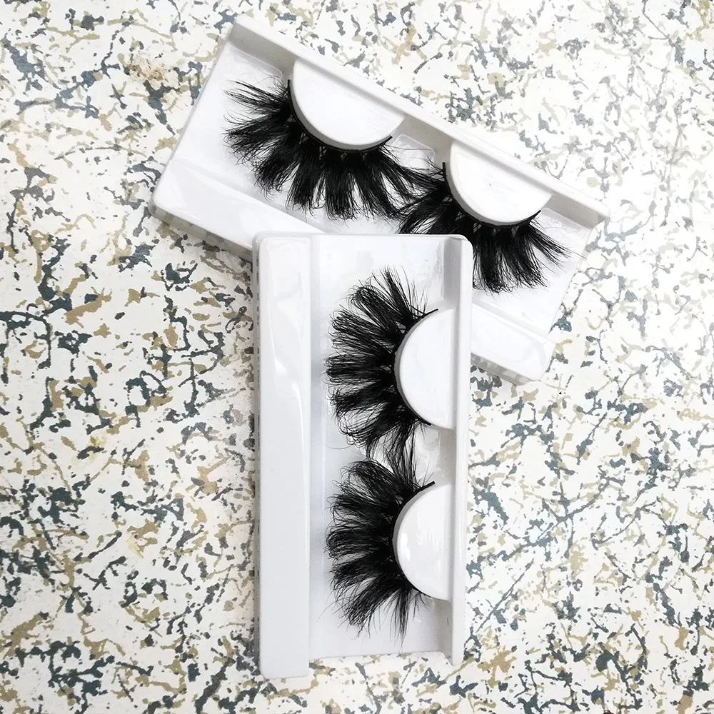 Грязные пушистые настоящие норковые ресницы 22 мм мягкие натуральные для макияжа