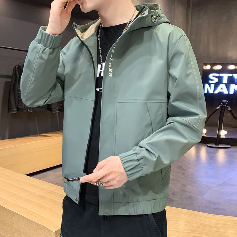 

Jacket Men's 2021 Spring New Tops Korean Trend Slim Men's Sports Casual Workwear Boys Jackets