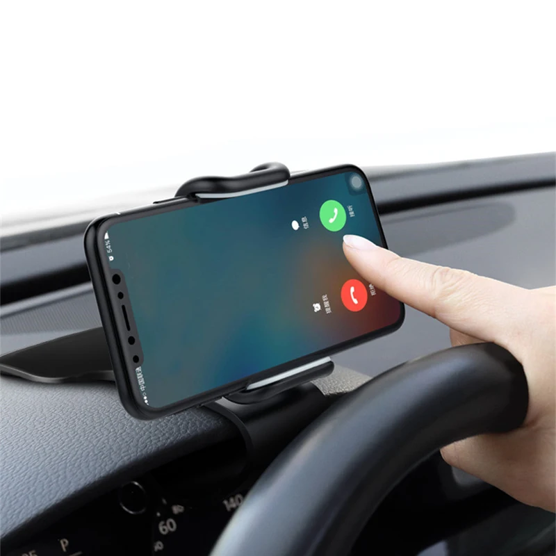 XMXCZKJ Регулируемый автомобильный держатель для телефона, крепление на приборную панель, держатель для 3,5-6,5 дюймов, зажим, автомобильный Стайлинг, подставка для iPhone 11 Pro Max