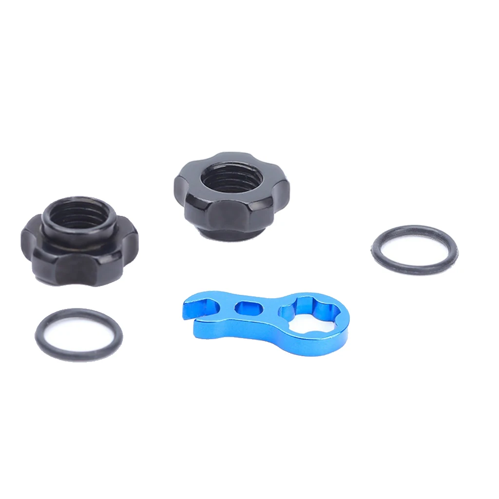 Велосипедный Шредер в Presta клапан преобразования гайка шайба и ключ сердечника