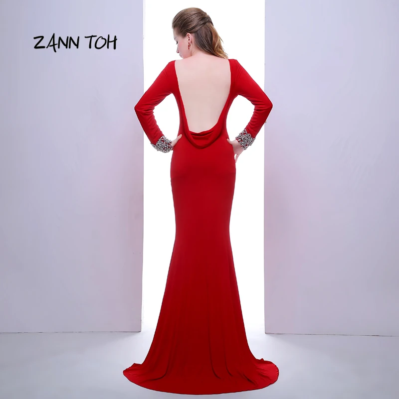 Бургундия Формальные Вечерние платья Длинные Сексуальные просвечивающие